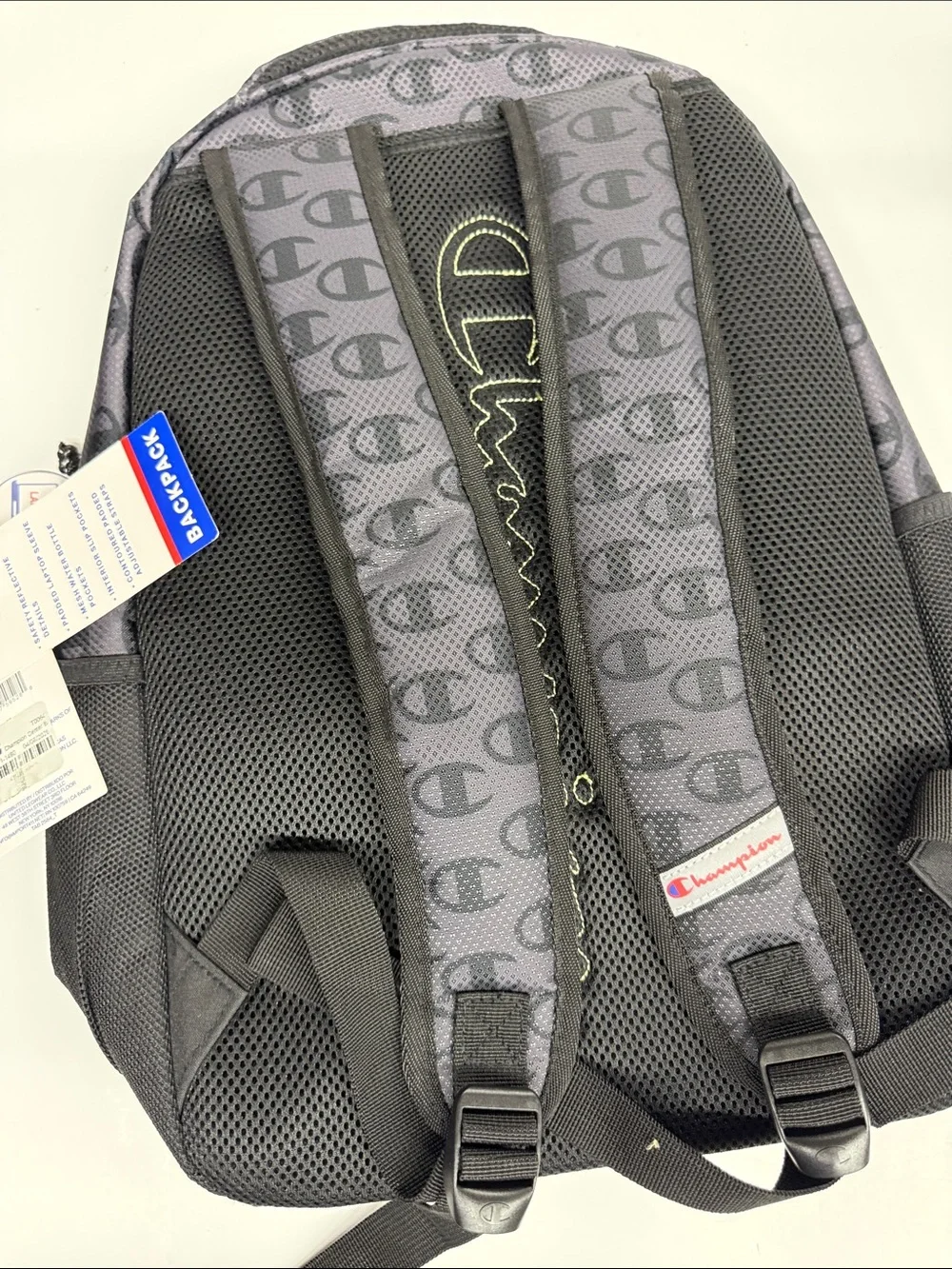 NEW Champion Logo Backpack with Neon Accent